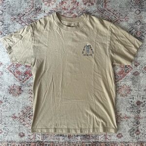 •Last Call Co• Men's Beige Graphic T-Shirt